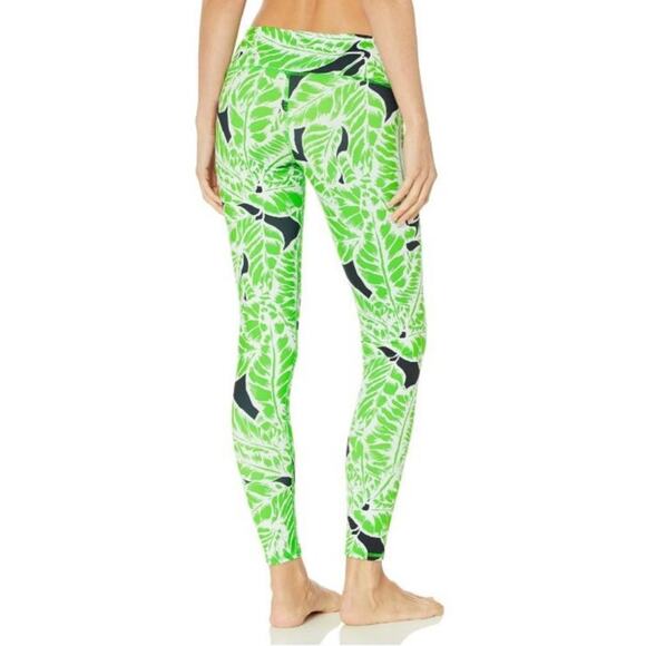 Alo Palm Springs Printed High Rise Leggings Size S Small Green Cream - Picture 3 of 10